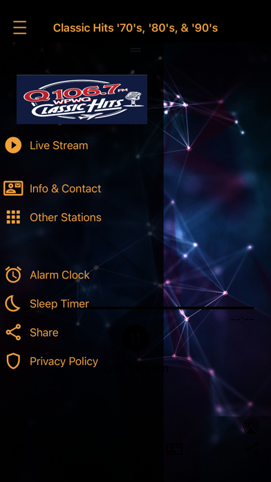 Q 106.7 Classic Hits iPhone screenshot 2 - Entertainment app