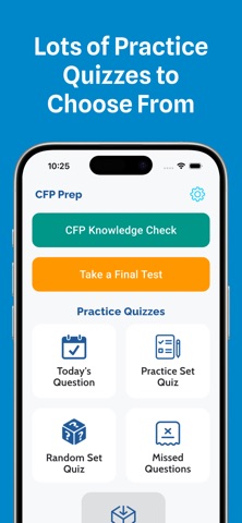 CFP Exam – Financial Planner screenshot