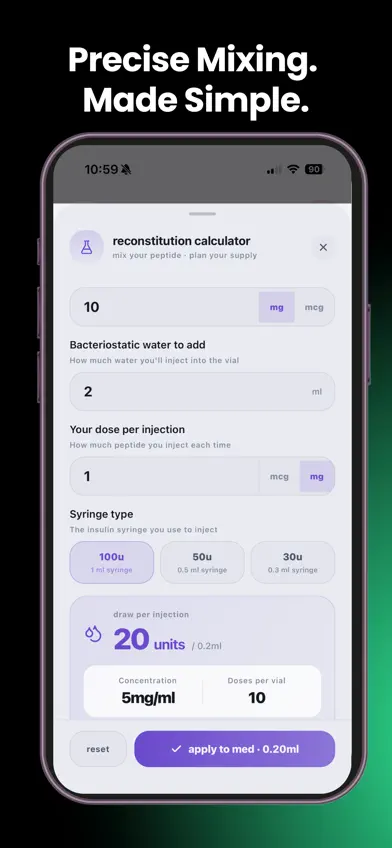 pin: TRT · Peptide · GLP · HRT screenshot 5