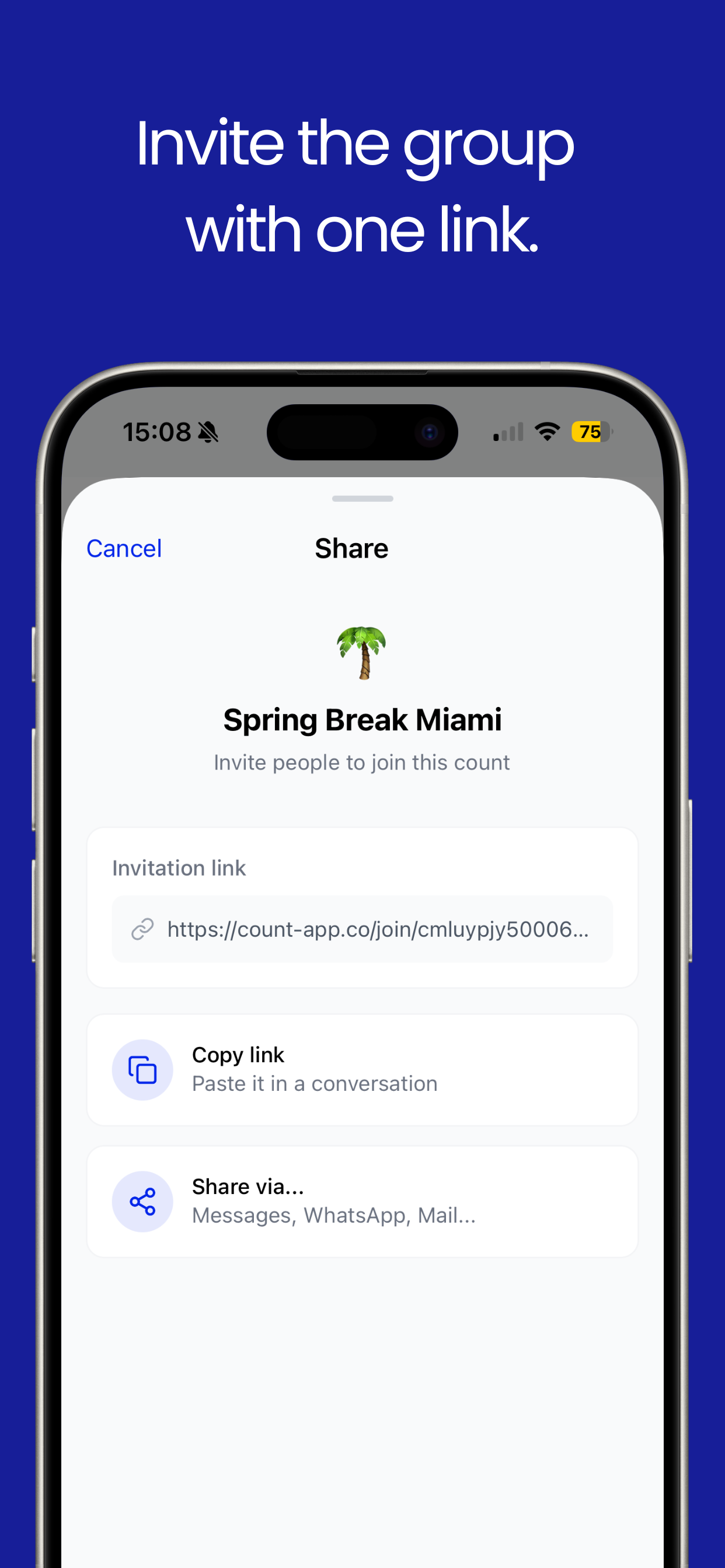 CountClub: split expenses screenshot 5
