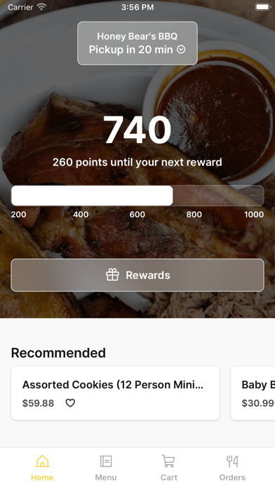 Honey Bear's BBQ iPhone screenshot 1 - Food & Drink app