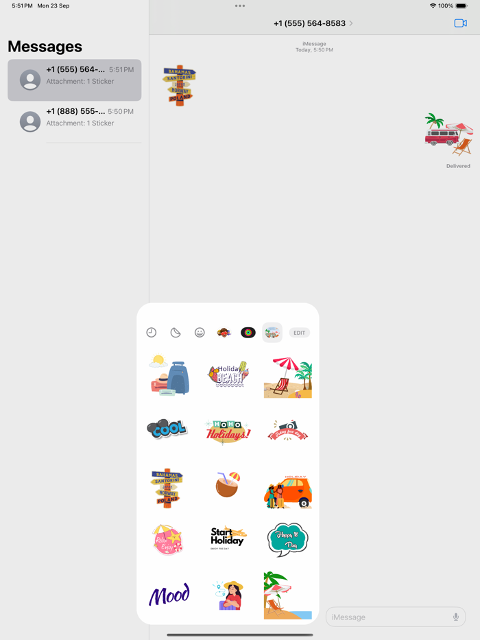 Happy Holiday Sticker