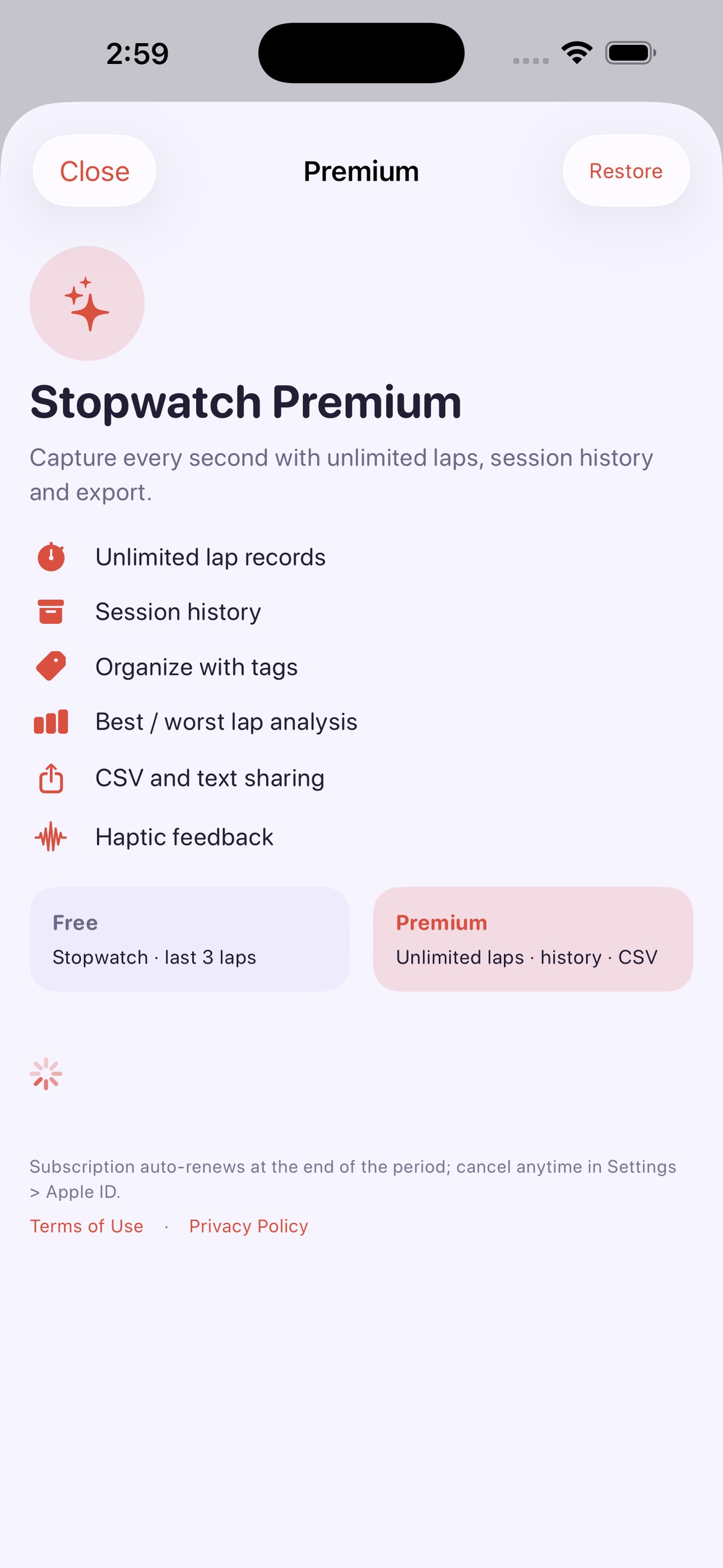 Screenshot 3 of Stopwatch: Laps & Timer