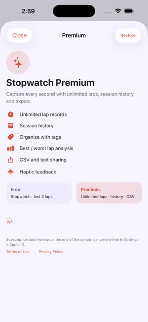 Stopwatch: Laps & Timer screenshot 3