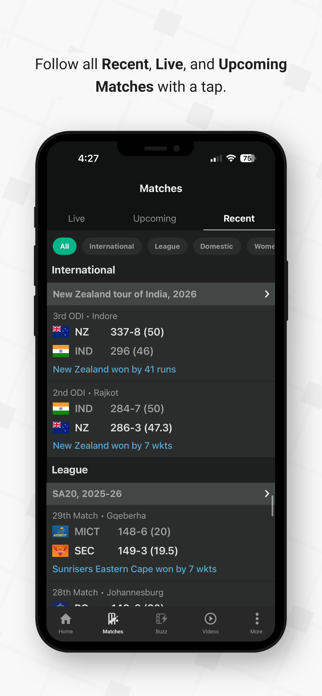 Willow - Watch Live Cricket Screenshot 5 of 6
