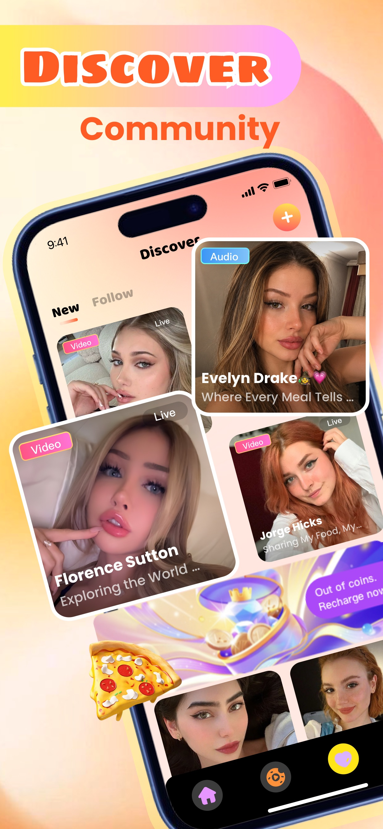 Dimeet：Social Chat | Video，Joy
