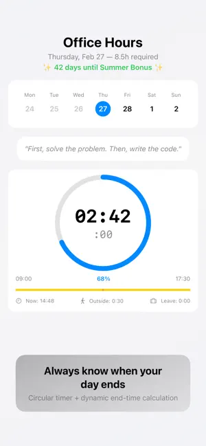 Office Hours Reminder screenshot 2