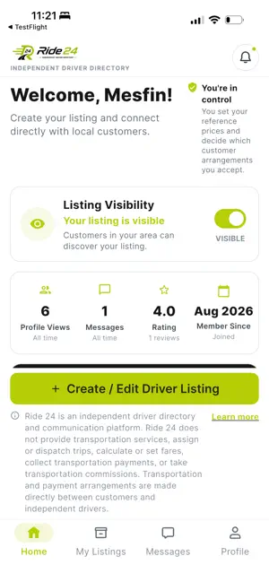 Ride24 Partner screenshot 2