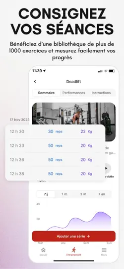 Capture d'écran de ON AIR FITNESS sur iPhone 4