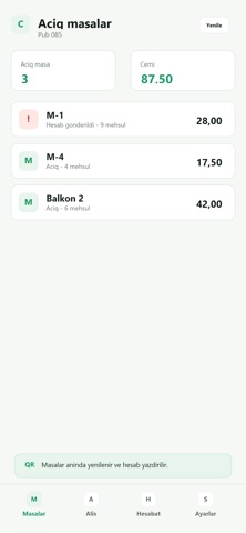 ComfortPOS Restoran screenshot