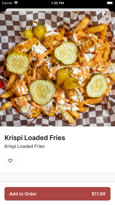 Krispi Hot Chicken Halal iPhone screenshot 4 - Food & Drink app