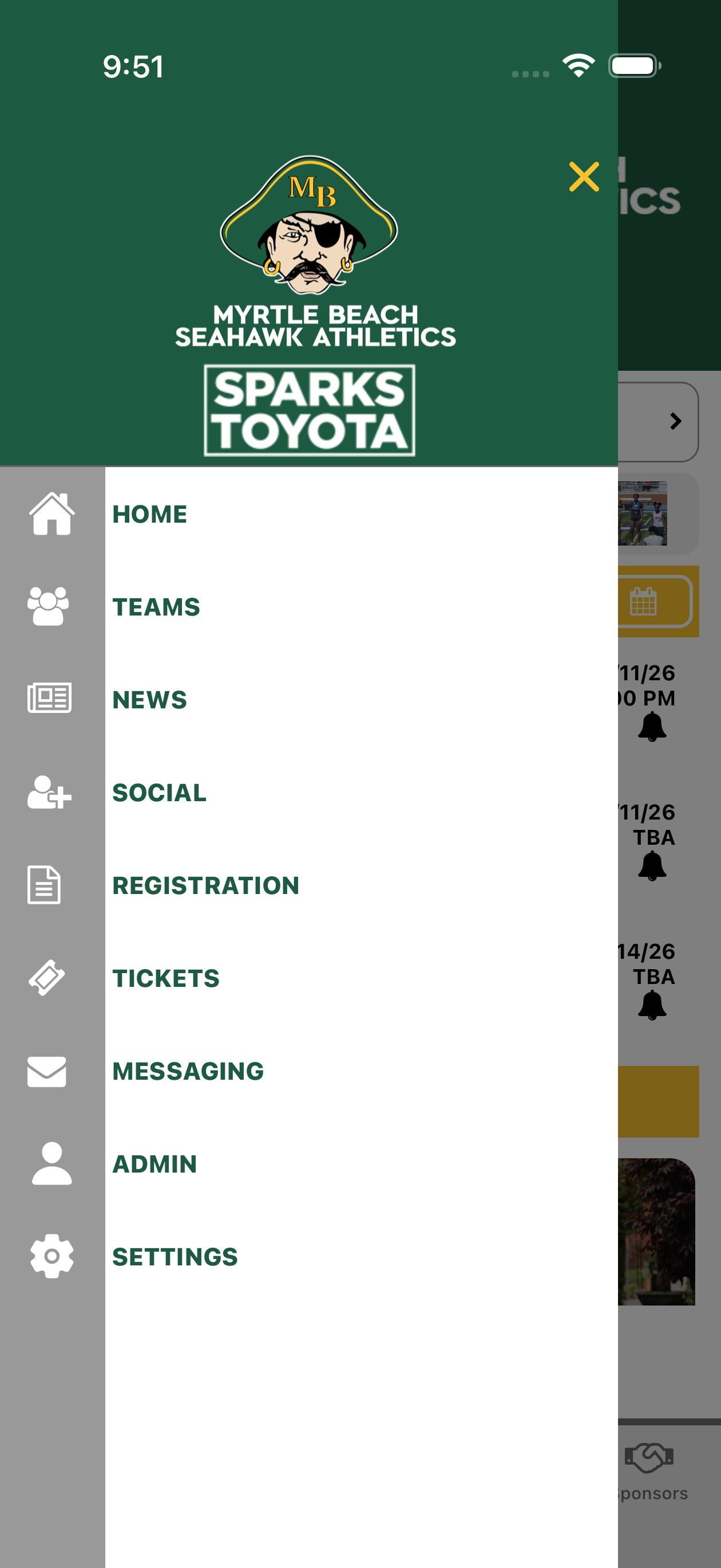 Myrtle Beach Athletics screenshot 3