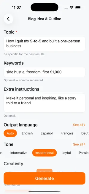 Rytr AI Text & Email Writer screenshot 4