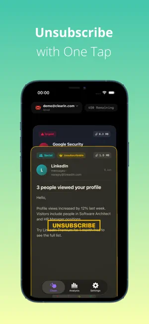 Clearin: Email Inbox Cleaner screenshot 3