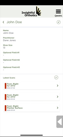 Insightful Scan for Orthotics screenshot