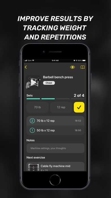 Gym & Home Workout Plan: Tonus Screenshot
