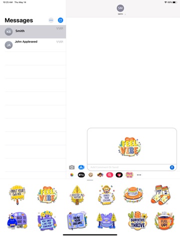 All Time Fun Stickers iPad screenshot