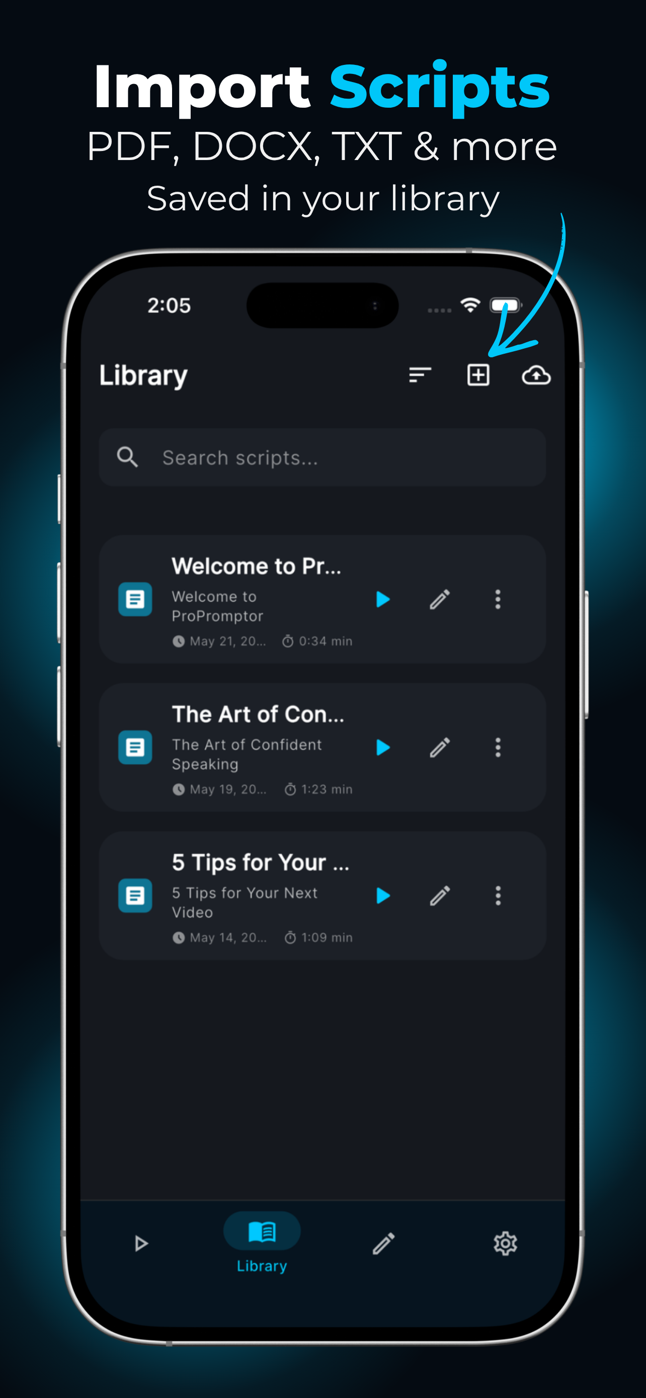 Teleprompter Script Reader screenshot 5