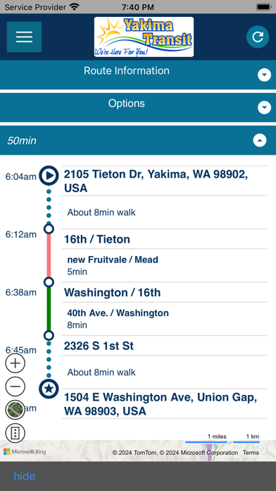 Yakima Transit Screenshot