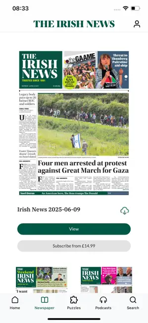 The Irish News Digital Edition iPhone screenshot 3