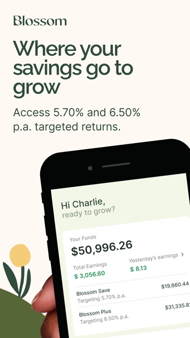 Screenshot #1 pour Blossom – Save & Invest.