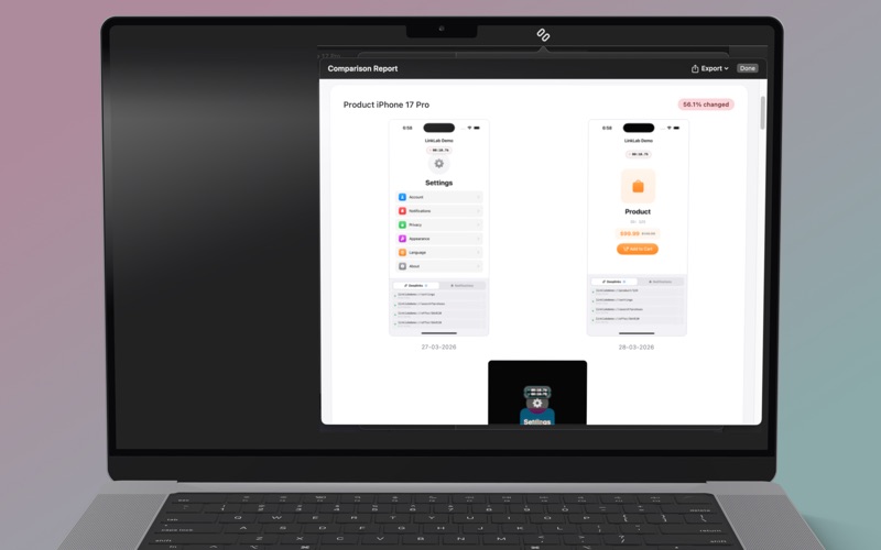 LinkLab for Xcode Simulator screenshot