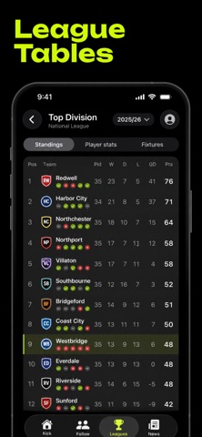 Kickoff LIVE iPhone screenshot