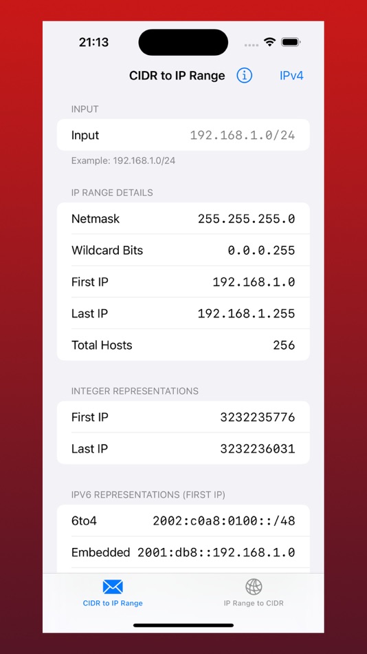 #1. CIDR Tool (macOS) 由: Amatino