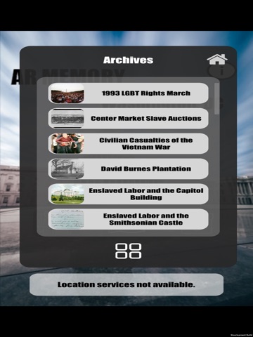 AR Memory DC iPad screenshot