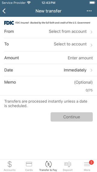 TBK Bank Mobile App Screenshot