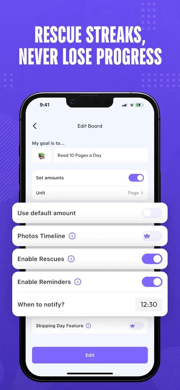 Screenshot #3 pour AnyGoal - Habits Tracker