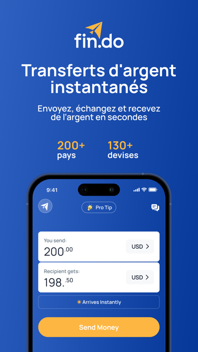 Screenshot #1 pour Fin.do: Envoi argent à Cartes