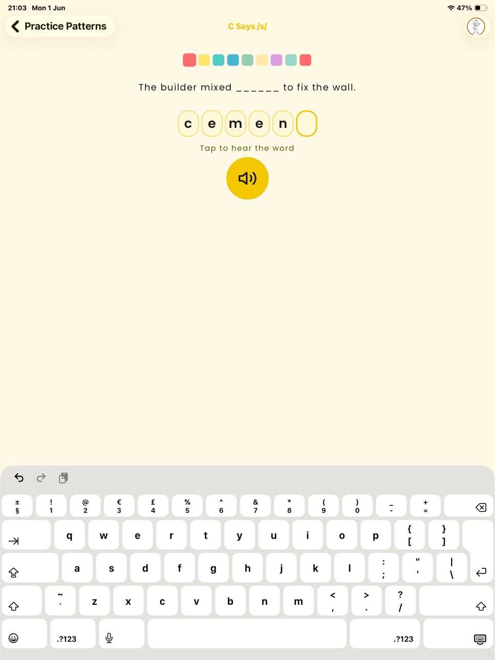 iPad screenshot