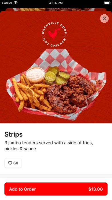 Nashville Coop iPhone screenshot 3 - Food & Drink app