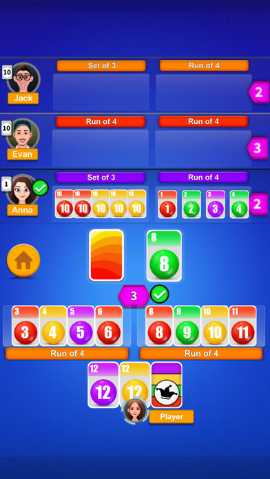 Screenshot 1 of Phase rummy Classic card party App