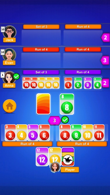 Phase rummy Classic card party