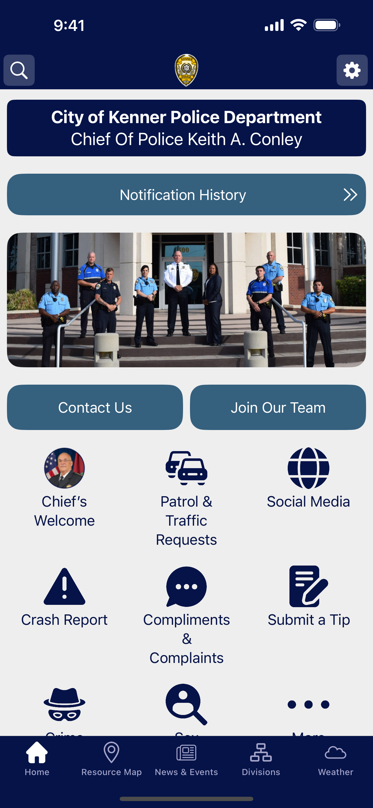 Kenner Police Department LA