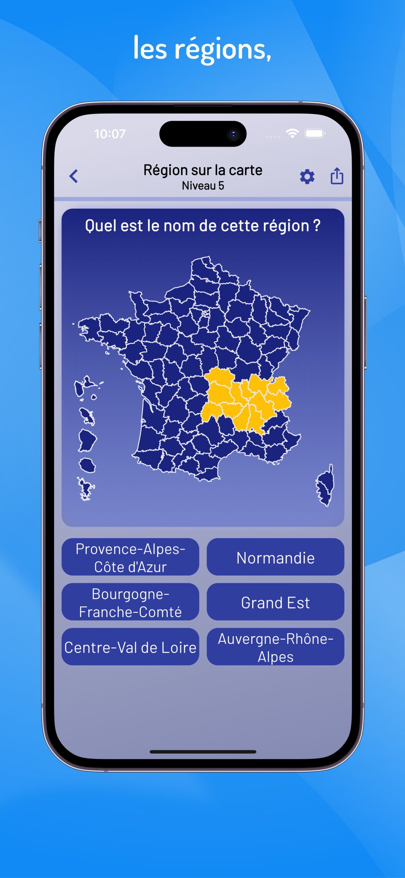 Départements et régions France screenshot 3