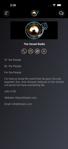THE VESSEL RADIO iPhone screenshot