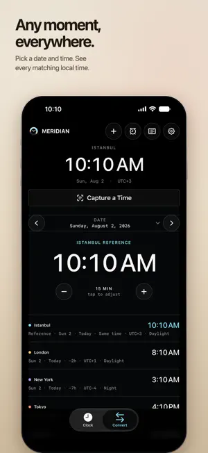 World Clock Widget: Meridian screenshot 4