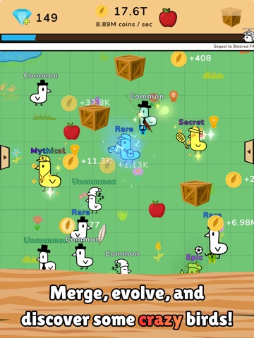 Merge Birds: Incremental Game iPad screenshot