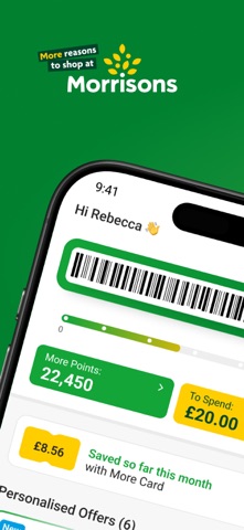 Morrisons More Card iPhone screenshot 1