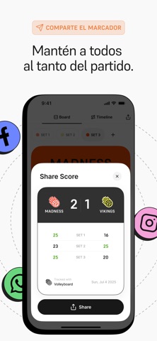 Volleyboard: Marcador Voleibol screenshot