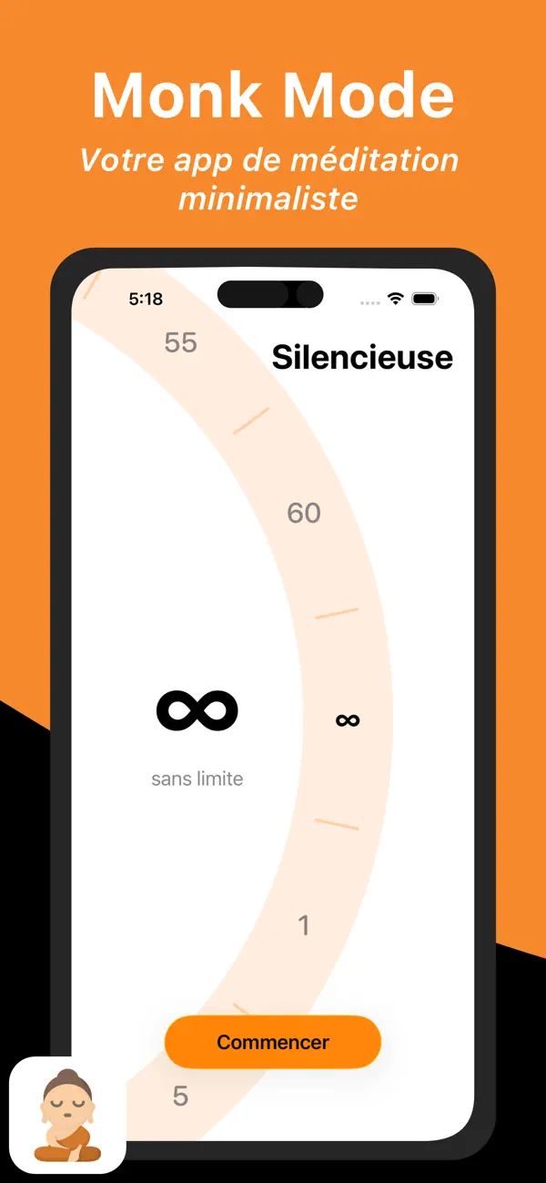 Screenshot #1 pour Monk Mode App