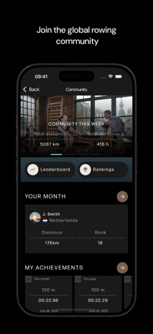WATERROWER Connect screenshot