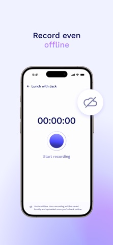 tl;dv Mobile: AI Notetaker iPhone screenshot