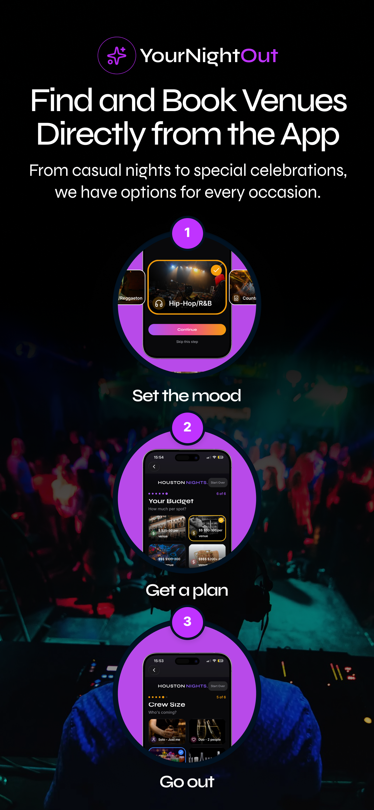 YourNightOut: Plan Your Night
