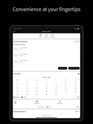 Recovery 24/7 iPad screenshot