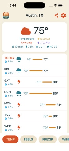 Clear Skies Ahead iPhone screenshot