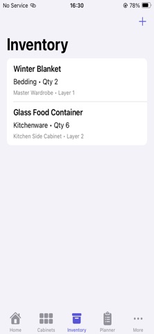 CabinetHomeStoragePlanner iPhone screenshot